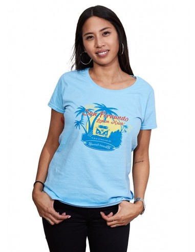 Camiseta Mujer San Fernando Azul Cielo